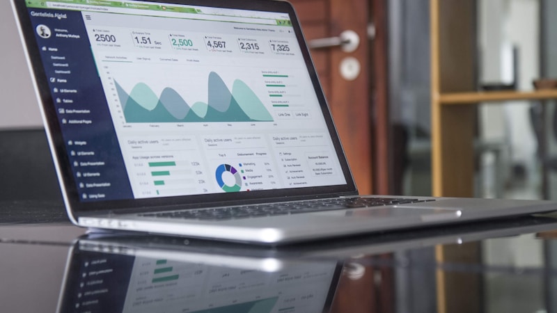 Business team reviewing investment data in a meeting